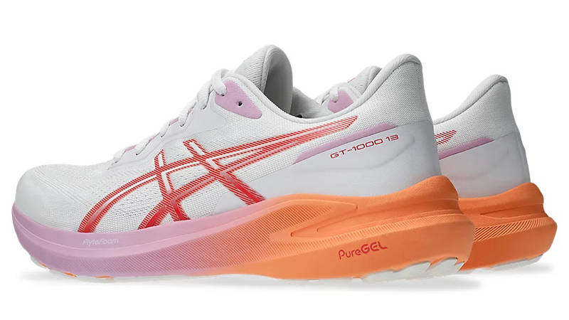 ASICS GT-1000 13 White Coral Reef 1012B663-101 Side