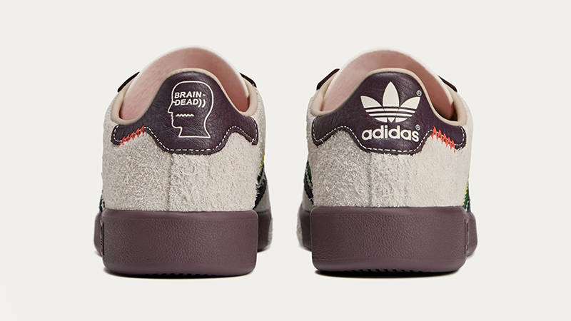 Brain Dead x adidas Forest Hills Crew White Night Red JR7943 back