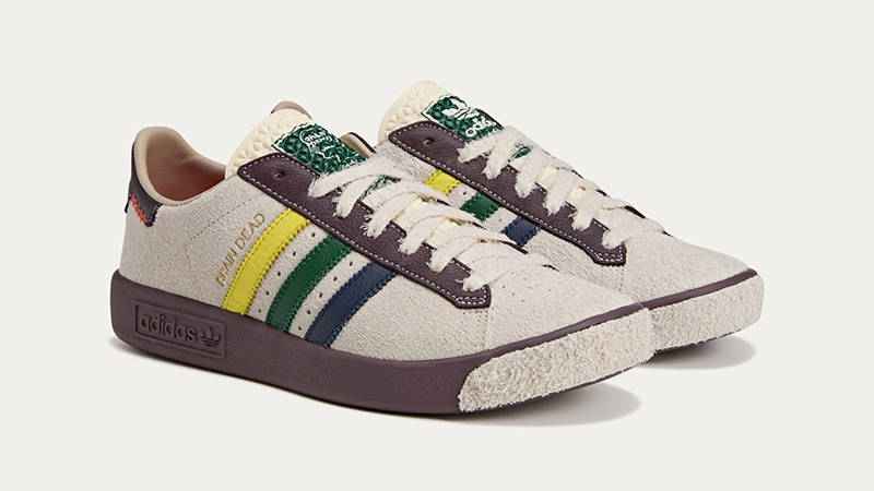 Brain Dead x adidas Forest Hills Crew White Night Red JR7943 front