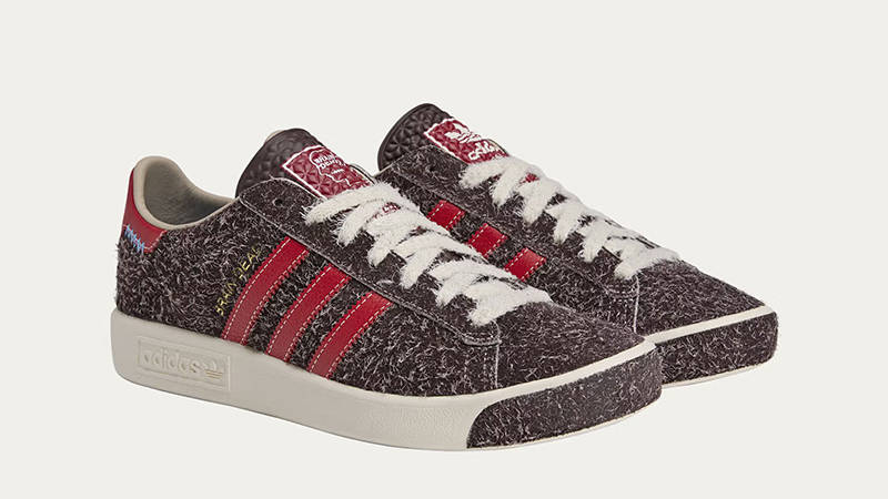 Brain Dead x adidas Forest Hills Shadow Brown Red JR7940 front