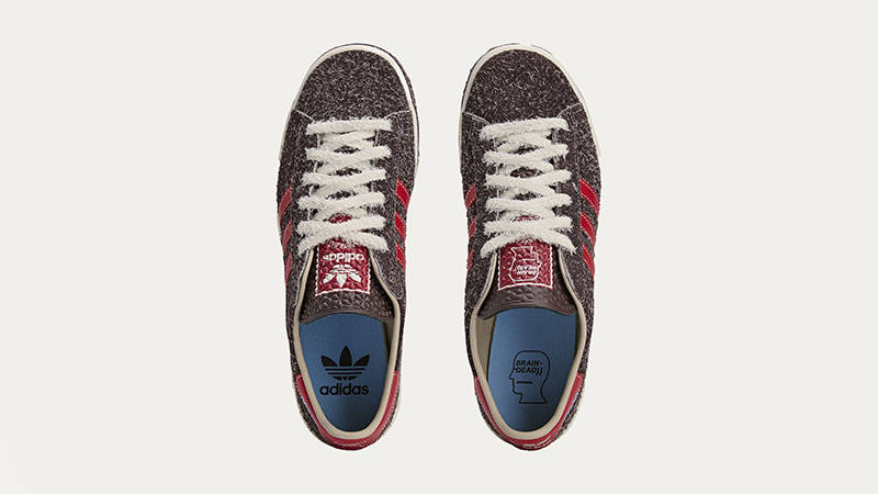 Brain Dead x adidas Forest Hills Shadow Brown Red JR7940 middle