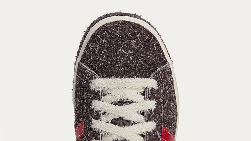 Brain Dead x adidas Forest Hills Shadow Brown Red JR7940 toe