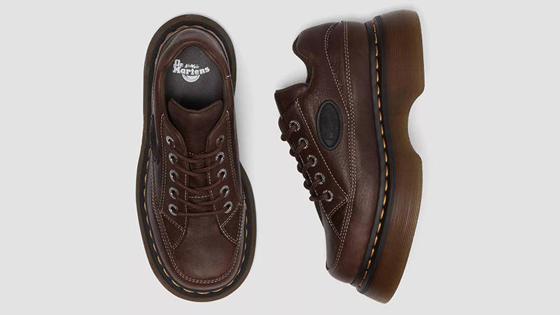 Dr. Martens Buzz 5-Eye Grizzly Dark Brown 41129200 Top