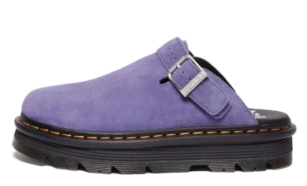 Dr. Martens Zebzag Suede Platform Mules Twilight Purple 31937500