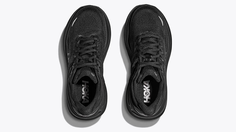 HOKA Bondi 9 Black 1162011-BBLC Top