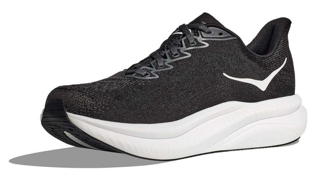 HOKA Mach 6 Black White Front