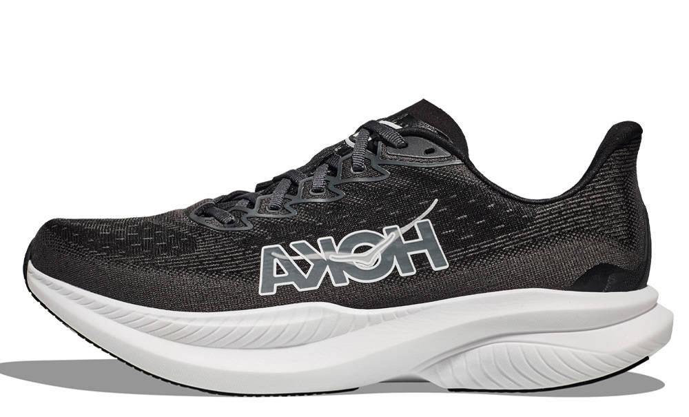 HOKA Mach 6 Black White