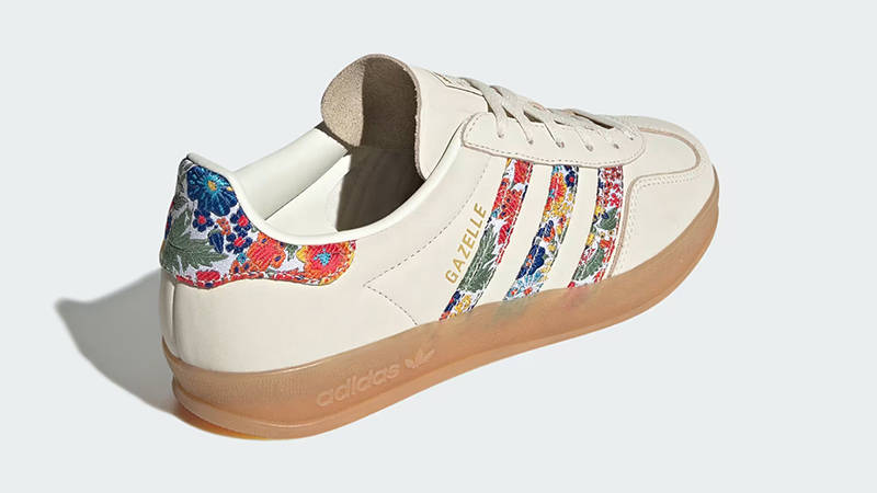 Liberty London x adidas Gazelle Indoor Floral Embroidery White JH7370 Back