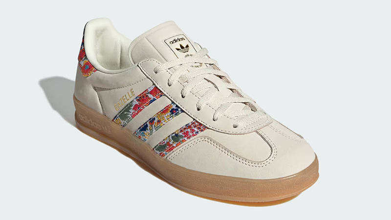 Liberty London x adidas Gazelle Indoor Floral Embroidery White JH7370 Side