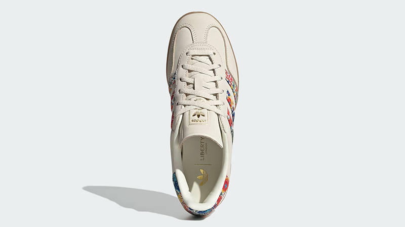 Liberty London x adidas Gazelle Indoor Floral Embroidery White JH7370 Top