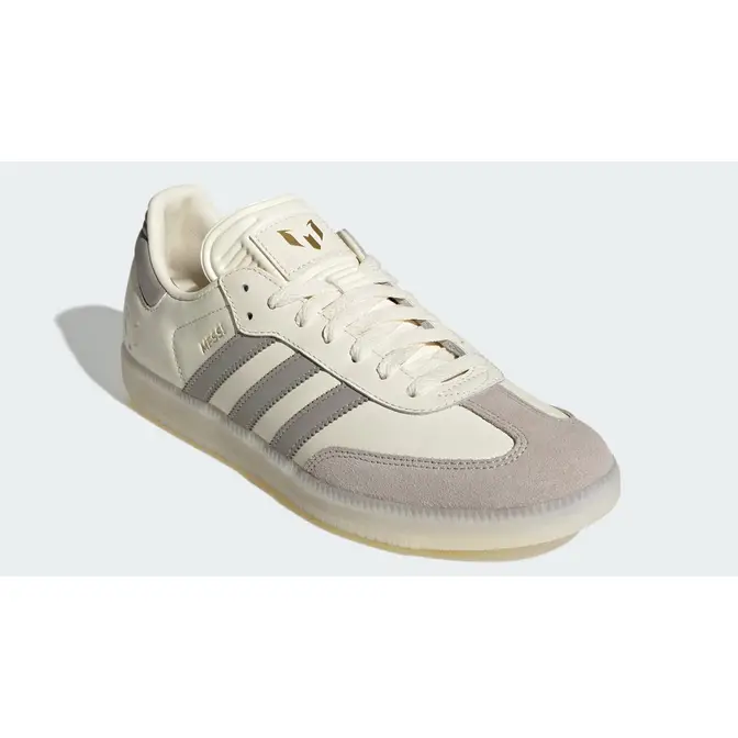 Lionel Messi x adidas Samba Cream White Front