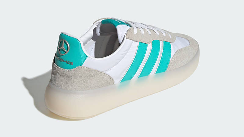 Mercedes AMG Petronas F1 Team x adidas Barreda Decode White Mint JR1062 Back