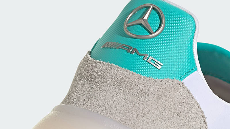 Mercedes AMG Petronas F1 Team x adidas Barreda Decode White Mint JR1062 Detail 2