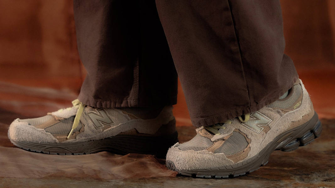 New Balance 2002R Protection Pack Brown On Foot Side