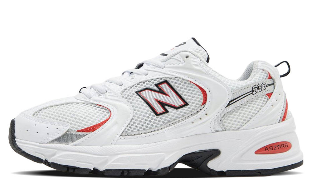 New Balance 530 White Red Silver