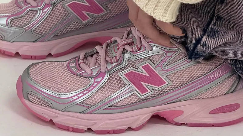 New Balance 740 Pink Silver Side