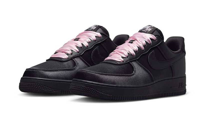 Nike Air Force 1 Low Satin Silk Black IH2034-010 front