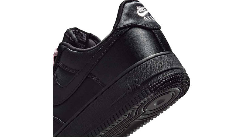 Nike Air Force 1 Low Satin Silk Black IH2034-010 heel