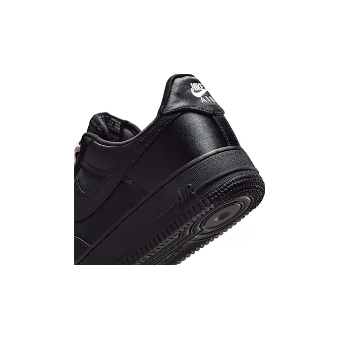 Nike Air Force 1 Low Satin Silk Black IH2034-010 heel