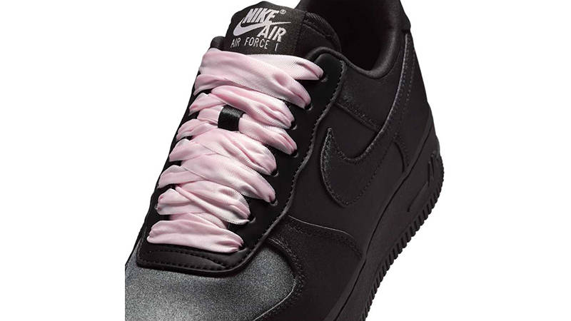 Nike Air Force 1 Low Satin Silk Black IH2034-010 tongue