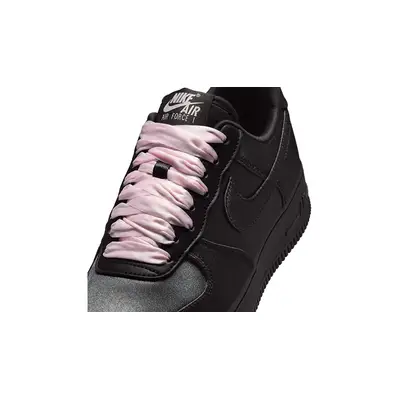 Nike Air Force 1 Low Satin Silk Black IH2034-010 tongue