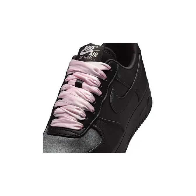 Nike Air Force 1 Low Satin Silk Black IH2034-010 tongue