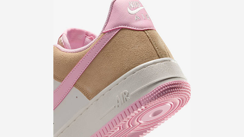 Nike Air Force 1 Low Tan Pink FQ8714-202 heel