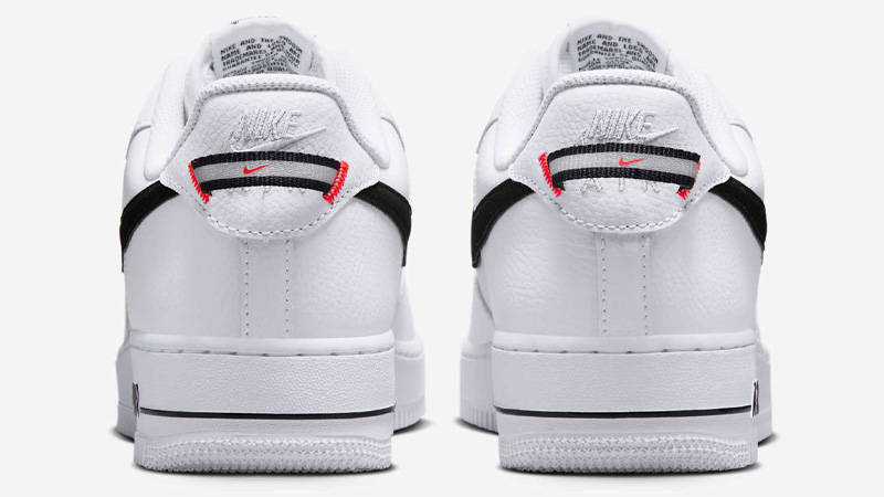 Nike Air Force 1 Low White Black Bright Crimson Back
