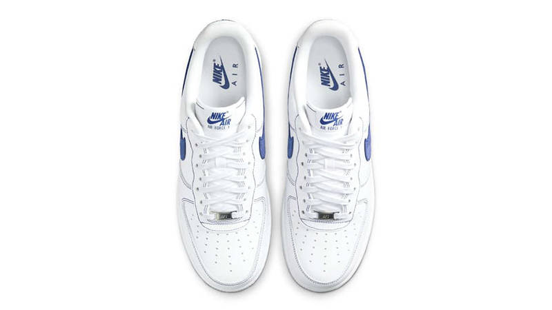 Nike Air Force 1 Low White Deep Royal Blue HQ2037-100 middle