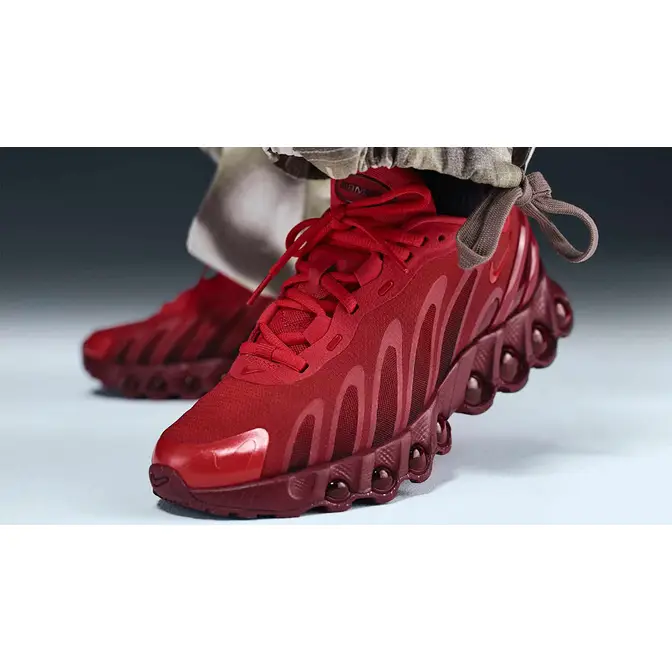 Nike Air Max Dn8 University Red HF5509-600 on feet