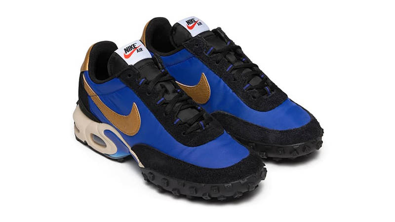 Nike Air Max Waffle Hyper Blue Metallic Gold FV6946-400 front