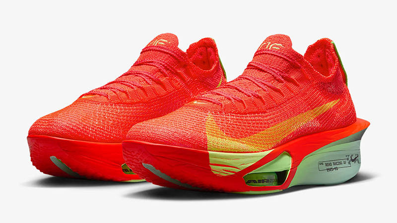 Nike Alphafly 3 Road Racing Bright Crimson Lime Womens FD8315-600 front