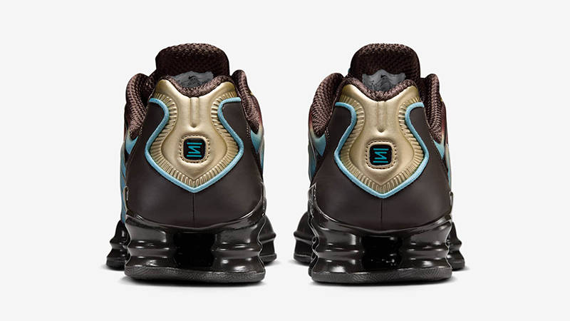 Nike Shox TL Velvet Brown Denim Turquois IB4340-200 back