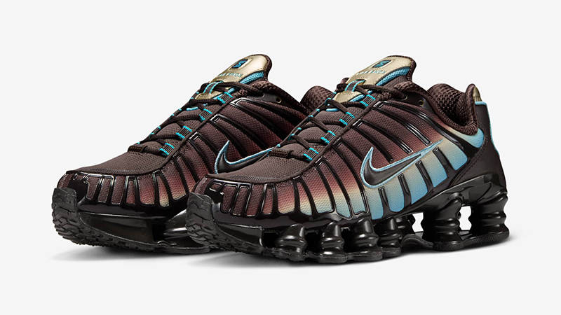 Nike Shox TL Velvet Brown Denim Turquois IB4340-200 front