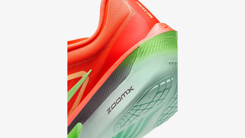 Nike Zoom Fly 6 Road Racing Crimson Lime FN8454-601 heel