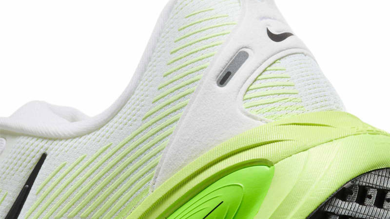 Nike Zoom Vomero 18 White Electric Green Closeup