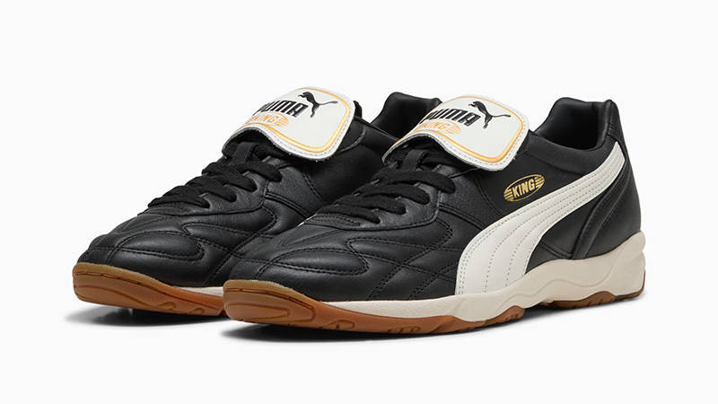 PUMA King Indoor Black White 401683-01 front