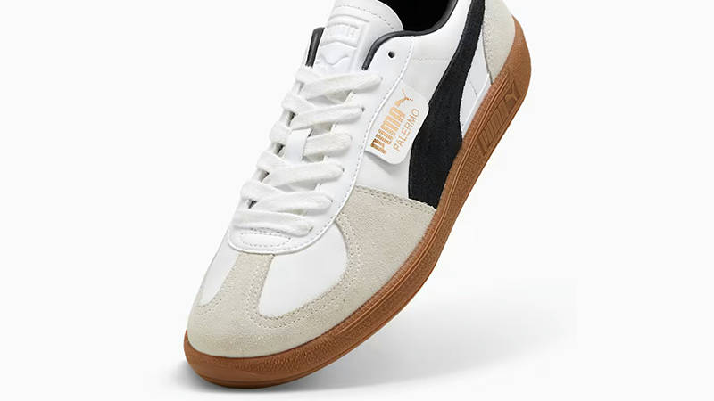 PUMA Palermo Leather White Grey 396464-01 Front