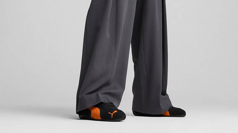 PUMA Speedcat OG Black Orange 398846-20 on foot front