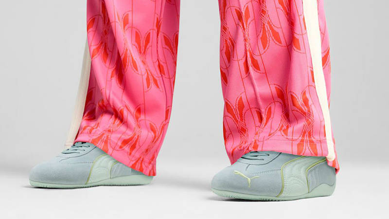 PUMA Speedcat Piping Modern Mint Blue 401657-03 on foot