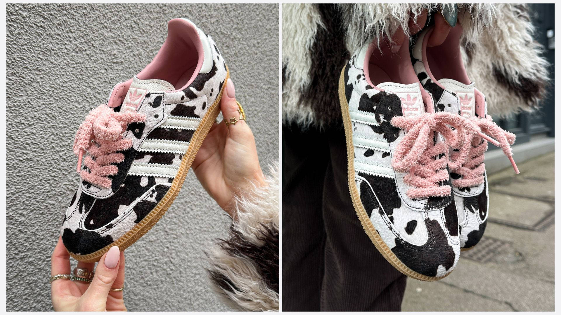 adidas Samba Cow Print Samba Details