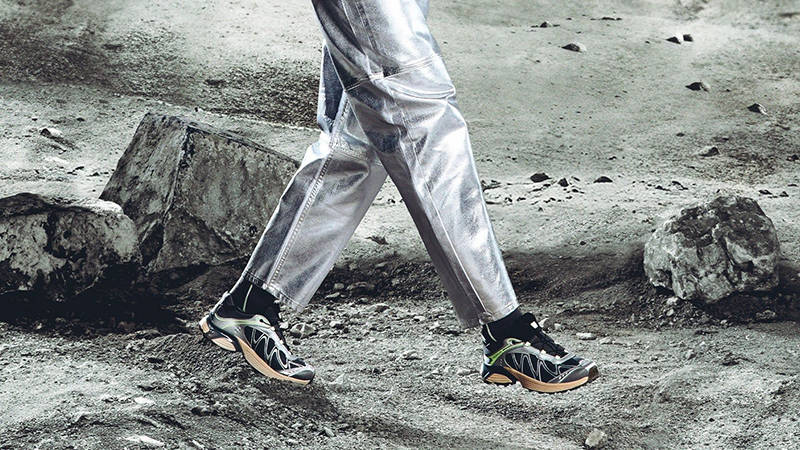 Salomon XT-Whisper Castlerock Silver L47761100 on foot feature