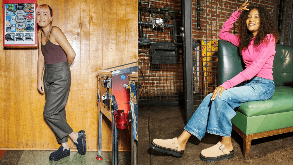 via Dr. Martens The Dr. Martens Zebzag Mules Are Now Available in Six Colours