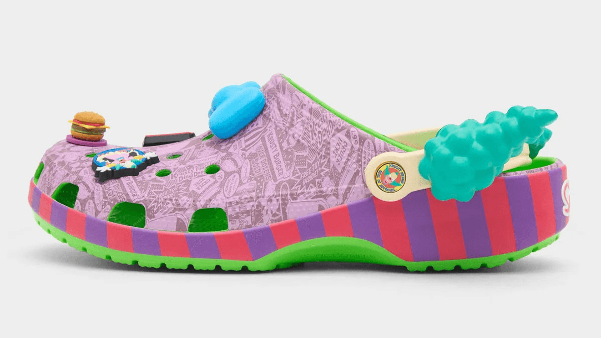 Krusty The Clown Takes Over Crocs Clogs This Summer