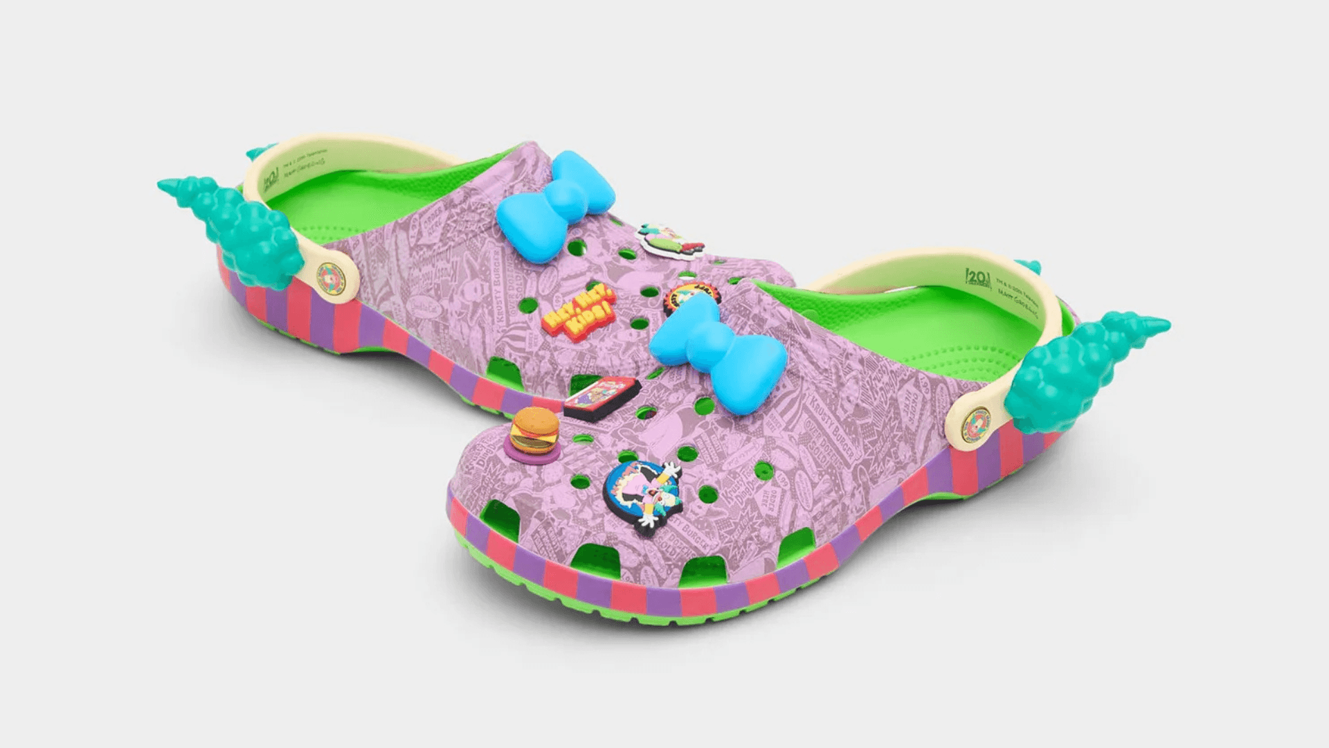 Krusty The Clown Takes Over Crocs Clogs This Summer