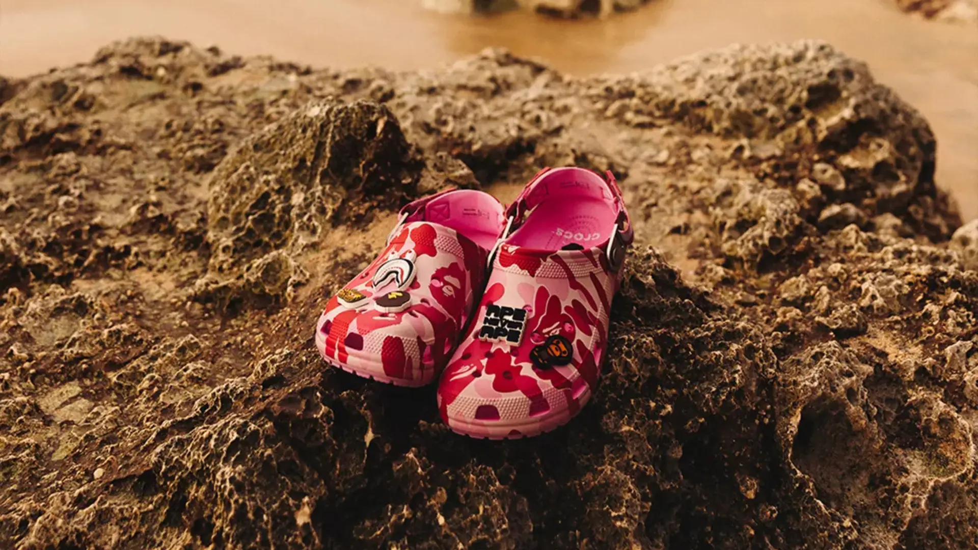 25cm A BATHING APE × Crocs Clog クロックス新 モデル