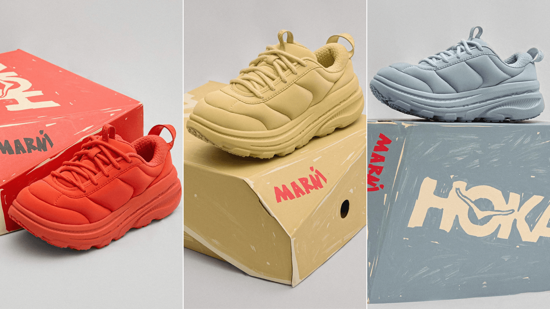 MARNI And HOKA Team Up to Bring the Puffed Up BONDI B3LS