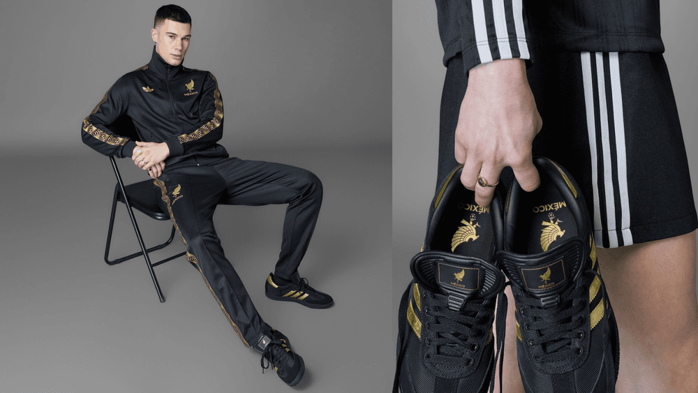 via adidas Dressed in Gold: adidas Honours Mexico’s National Team With These Fabulous Sambas