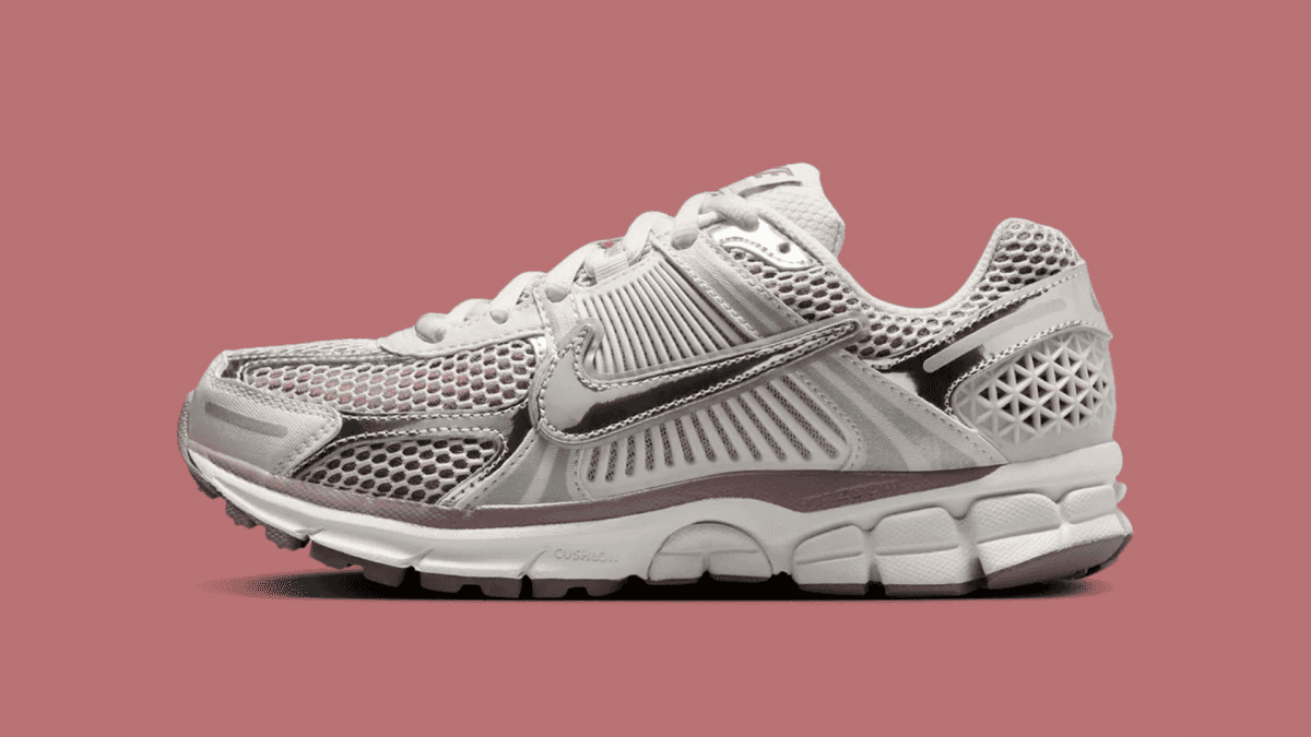 Originally a staple of the early 2010s, the Vomero 5 has seen a resurgence, blending its running heritage with contemporary design cues. This latest iteration builds on its established aesthetic by infusing soft pastel accents into the mix. The “Chrome/Platinum Violet” colourway brings a subtle yet striking appeal, showcasing a perfect harmony of modern style and retro inspired elements.