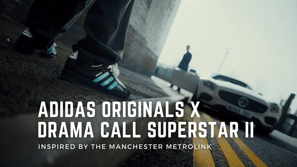 Drama Call x adidas Superstar II Black Metrolink Blue